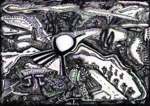 A painting by Australian Artist Christopher Russell