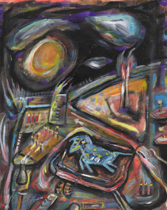 A painting by Australian Artist Christopher Russell