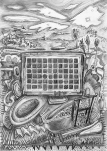 A painting by Australian Artist Christopher Russell