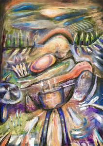 A painting by Australian Artist Christopher Russell